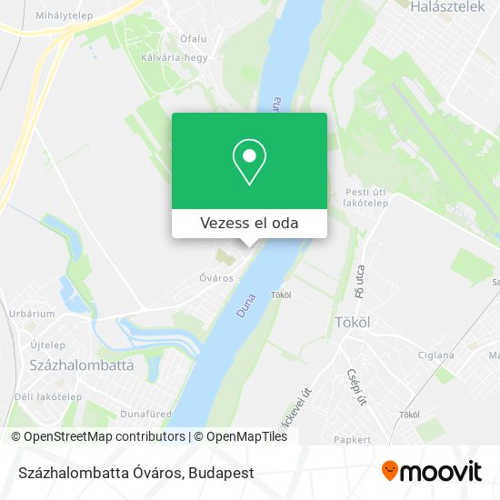 Százhalombatta Óváros térkép
