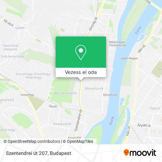 Szentendrei út 207 térkép
