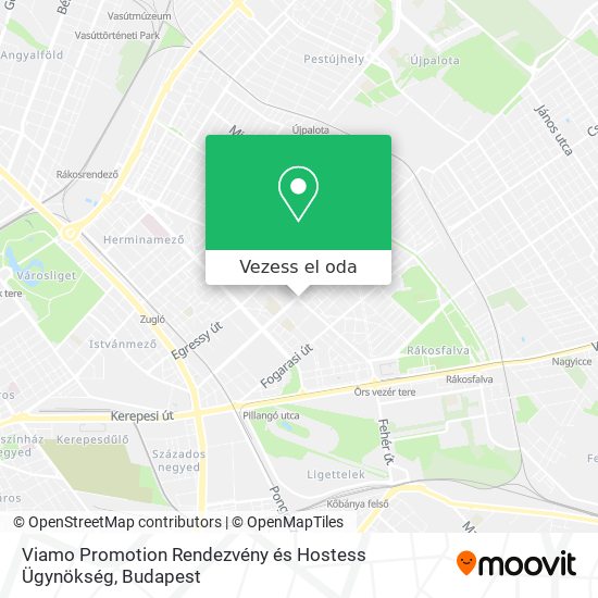 Viamo Promotion Rendezvény és Hostess Ügynökség térkép
