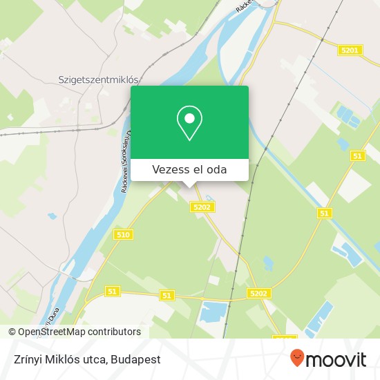 Zrínyi Miklós utca térkép