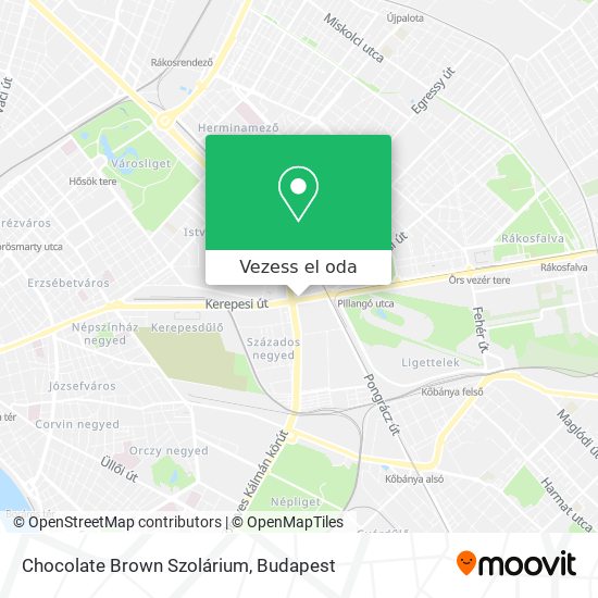 Chocolate Brown Szolárium térkép