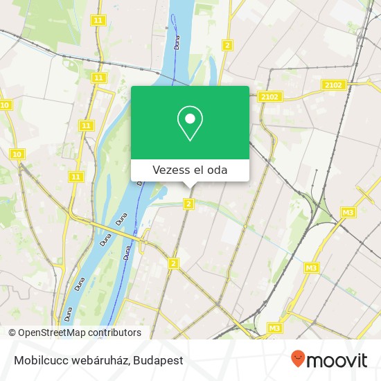 Mobilcucc webáruház térkép