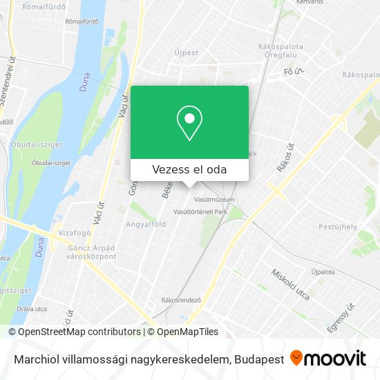 Marchiol villamossági nagykereskedelem térkép