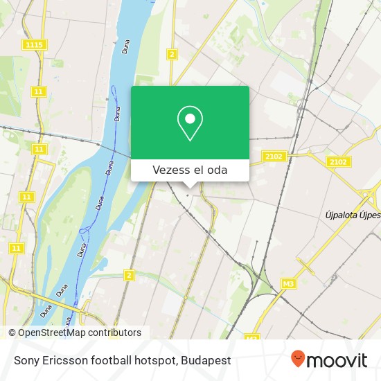 Sony Ericsson football hotspot térkép