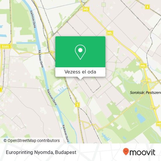 Europrinting Nyomda térkép