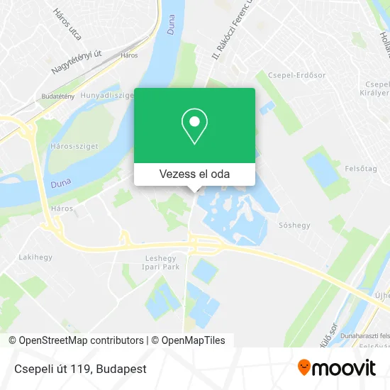 Csepeli út 119 térkép
