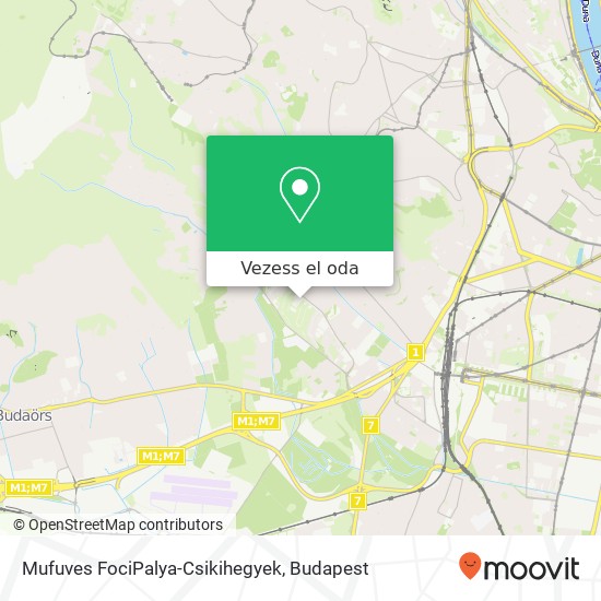 Mufuves FociPalya-Csikihegyek térkép