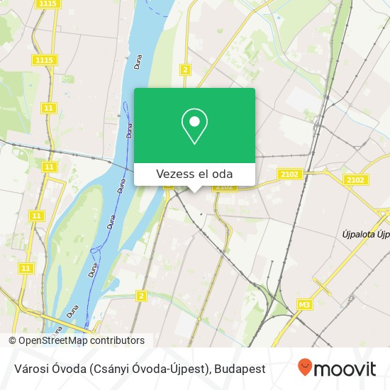 Városi Óvoda (Csányi Óvoda-Újpest) térkép