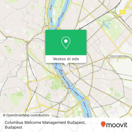 Columbus Welcome Management Budapest térkép