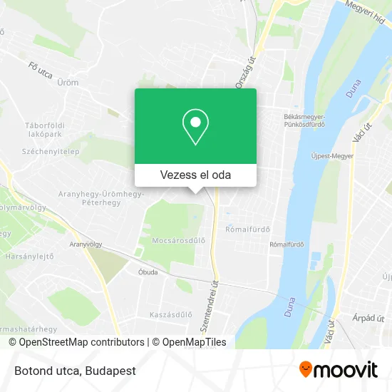 Botond utca térkép