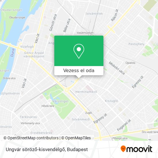 Ungvár söröző-kisvendélgő térkép