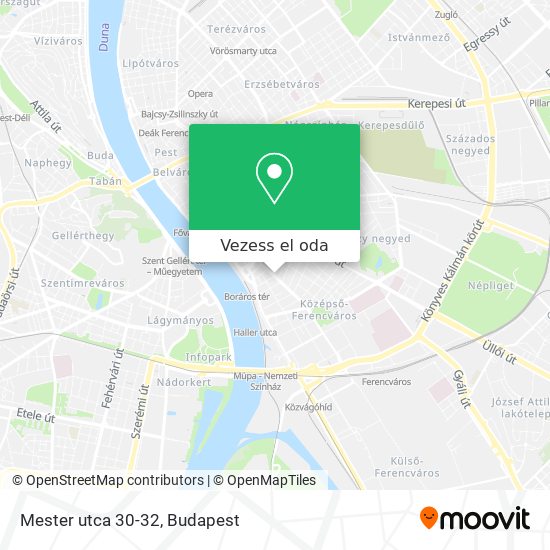 Mester utca 30-32 térkép