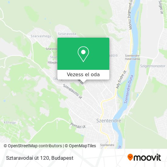 Sztaravodai út 120 térkép