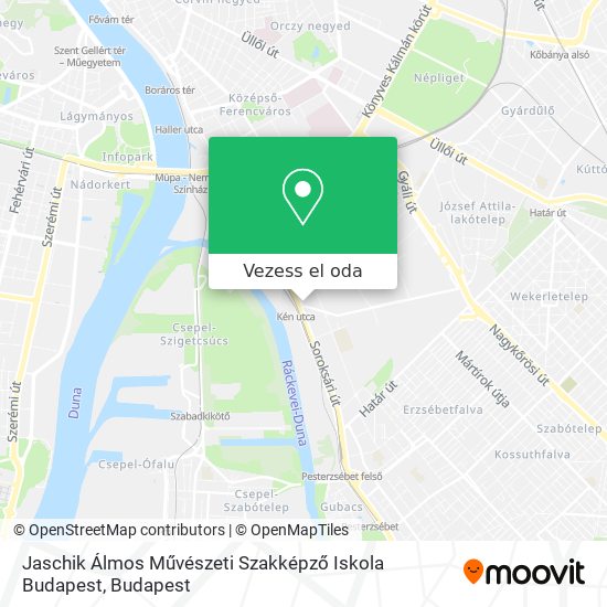 Jaschik Álmos Művészeti Szakképző Iskola Budapest térkép
