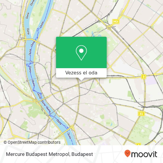 Mercure Budapest Metropol térkép