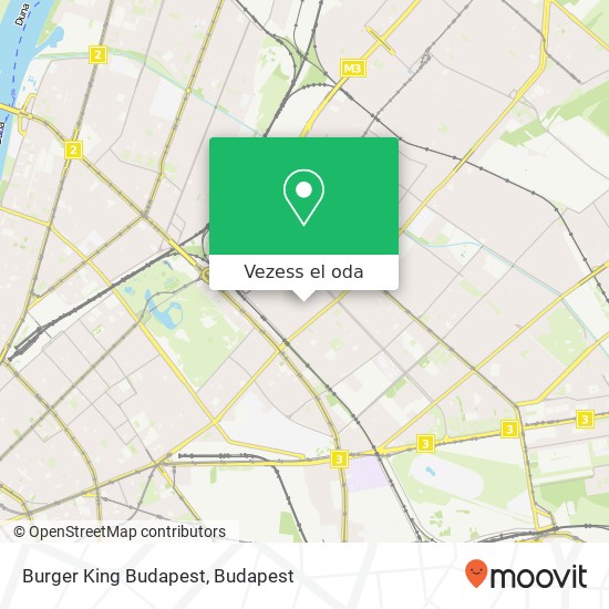 Burger King Budapest térkép