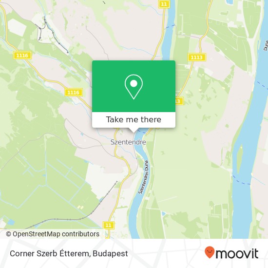 Corner Szerb Étterem térkép