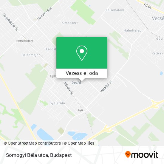 Somogyi Béla utca térkép