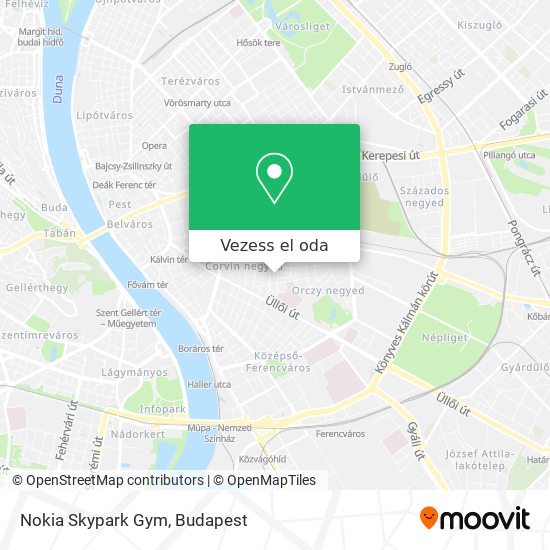 Nokia Skypark Gym térkép