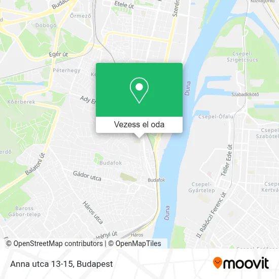 Anna utca 13-15 térkép