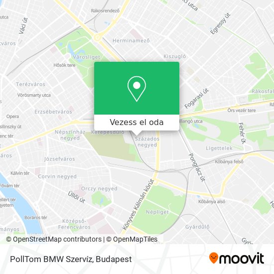 PollTom BMW Szervíz térkép