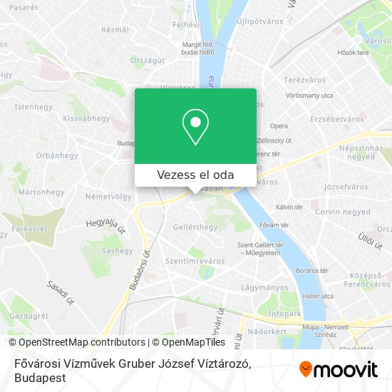 Fővárosi Vízművek Gruber József Víztározó térkép