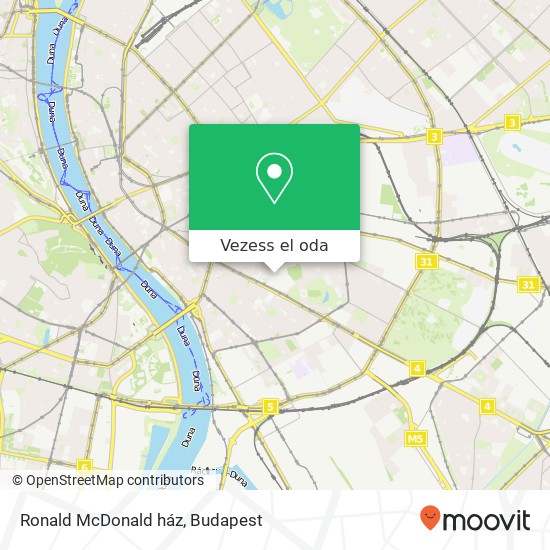 Ronald McDonald ház térkép