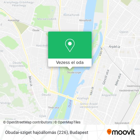 Óbudai-sziget hajóállomás (226) térkép