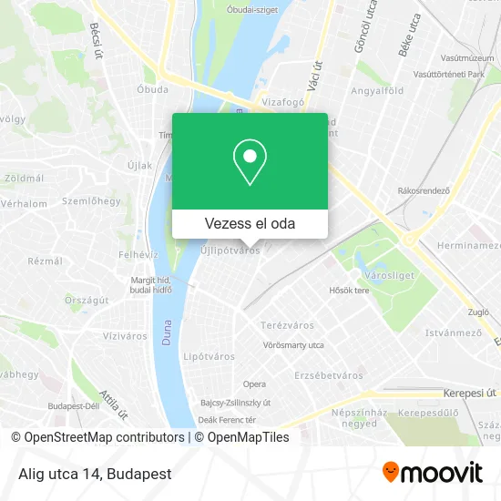 Alig utca 14 térkép