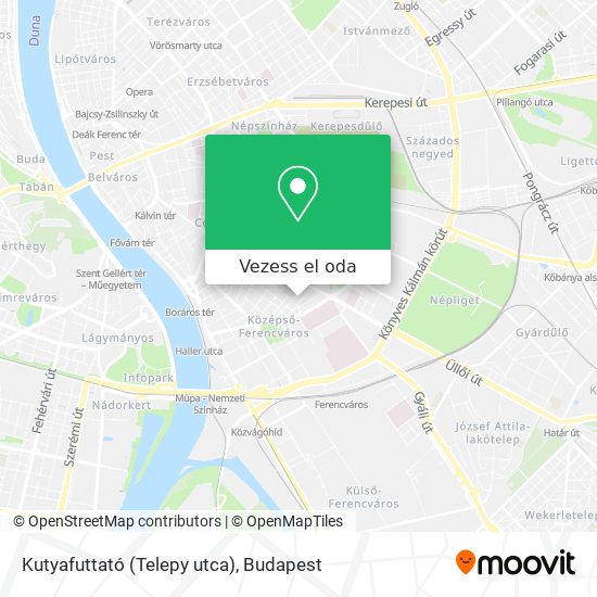 Kutyafuttató (Telepy utca) térkép