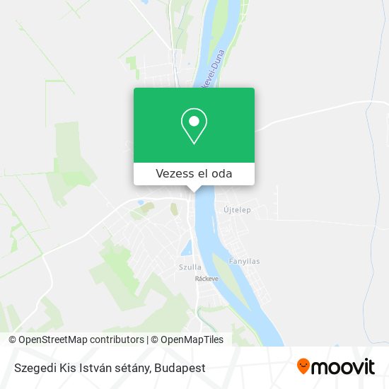 Szegedi Kis István sétány térkép