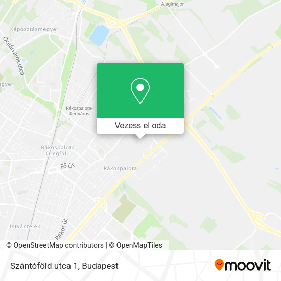 Szántóföld utca 1 térkép