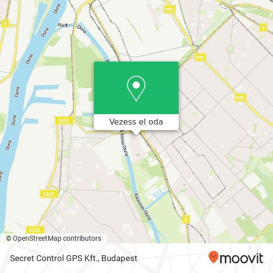 Secret Control GPS Kft. térkép