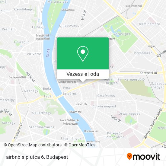 airbnb sip utca 6 térkép