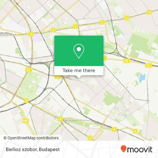 Berlioz szobor térkép