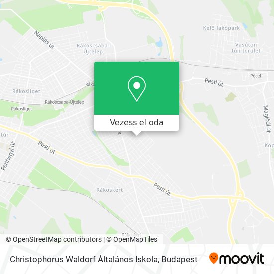 Christophorus Waldorf Általános Iskola térkép