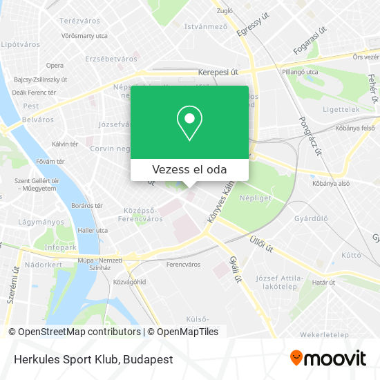 Herkules Sport Klub térkép