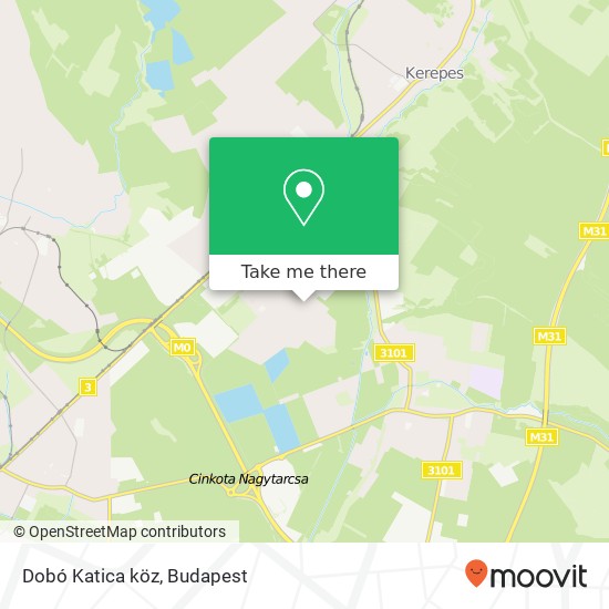 Dobó Katica köz térkép