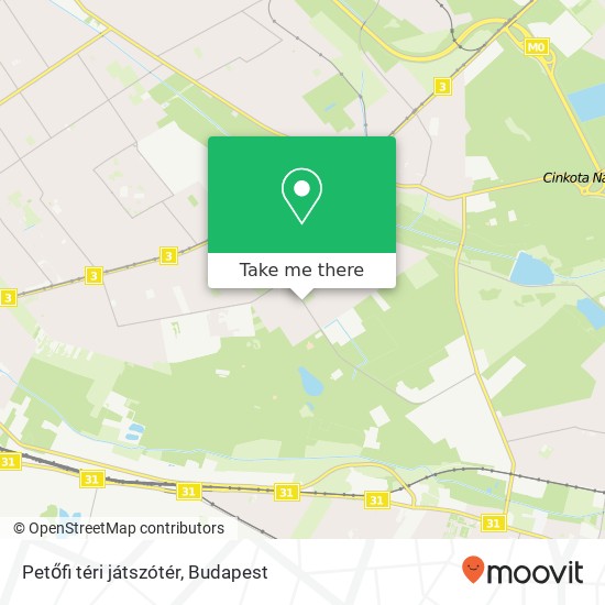 Petőfi téri játszótér térkép