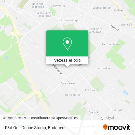 R3d One Dance Studio térkép