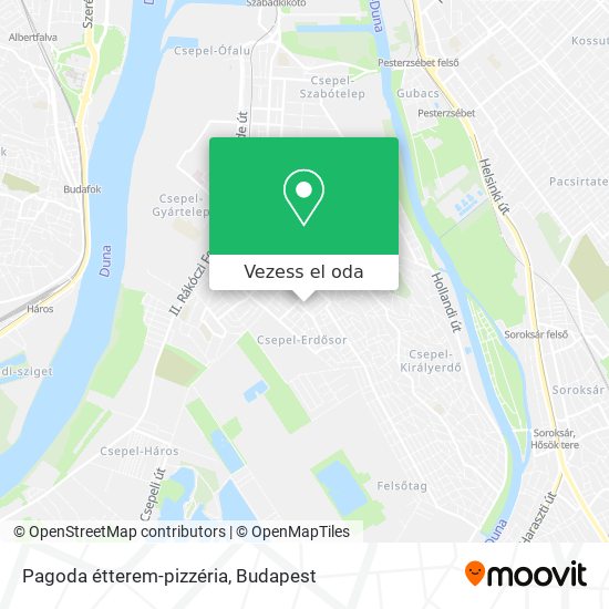 Pagoda étterem-pizzéria térkép