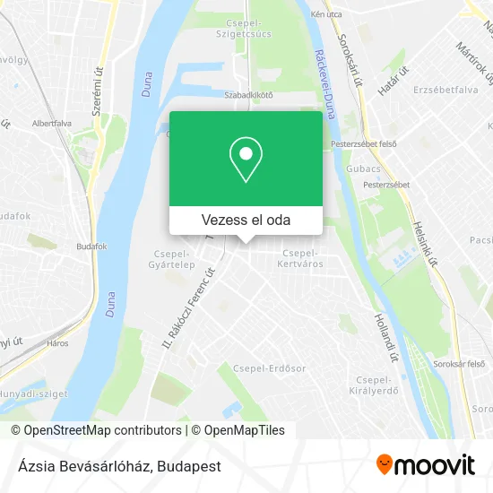 Ázsia Bevásárlóház térkép