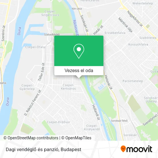 Dagi vendéglő és panzió térkép