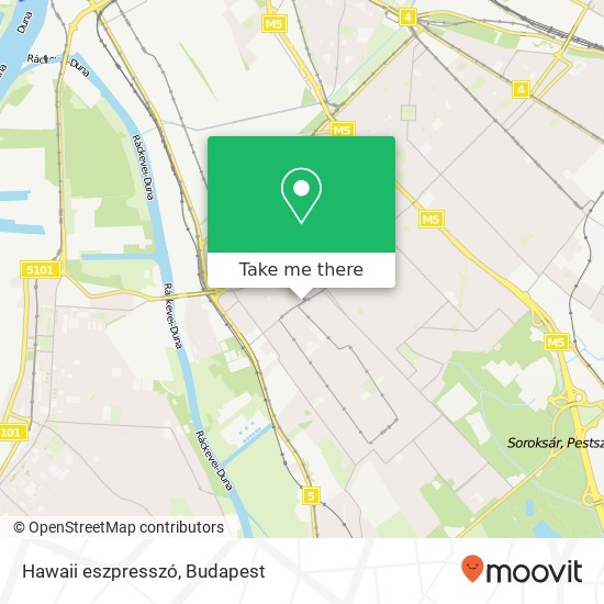 Hawaii eszpresszó, 1204 Budapest térkép
