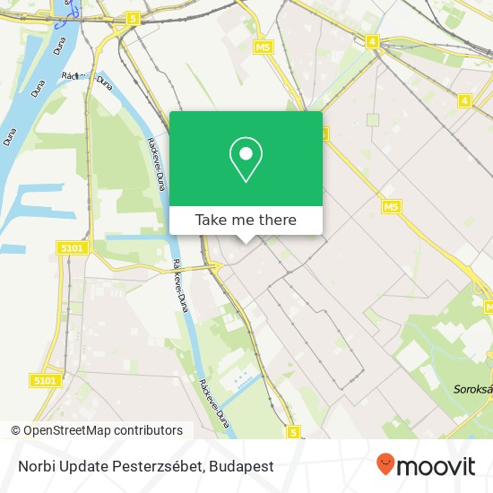 Norbi Update Pesterzsébet, Széchenyi utca 5 1203 Budapest térkép