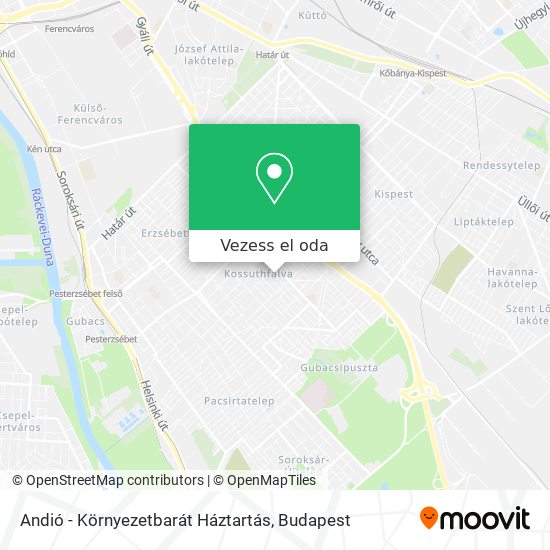 Andió - Környezetbarát Háztartás térkép