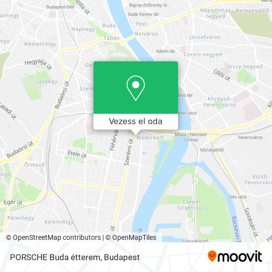 PORSCHE Buda étterem térkép