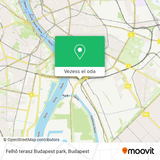 Felhő terasz Budapest park térkép