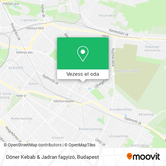 Döner Kebab & Jadran fagyizó térkép