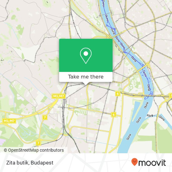 Zita butik, Tétényi köz 1115 Budapest térkép